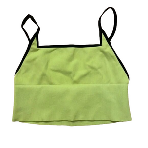 NWOT Free People Intimately Andi Square Neck Seamless Bralette in Lime Green